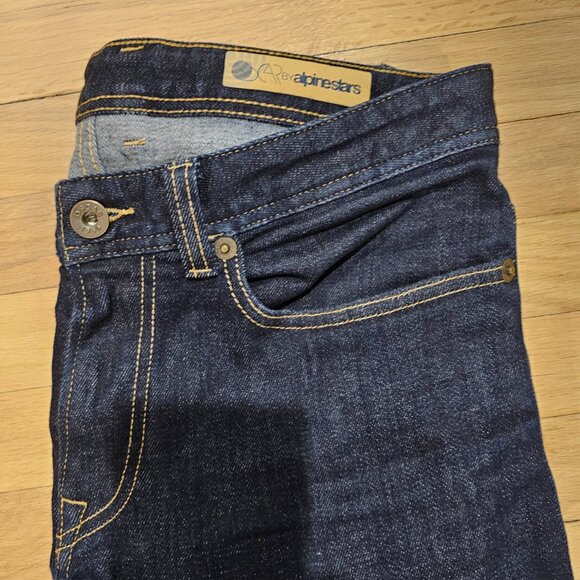 Alpinestars motorcycle padded Charlie Mens Denim Riding Jeans Raw Indigo Blue - Picture 4 of 4